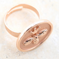 Queen Bee Ring Rose Gold