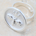 Queen Bee Ring Silver
