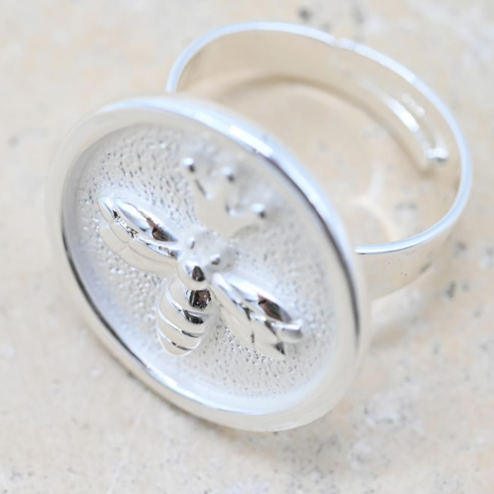 Queen Bee Ring Silver