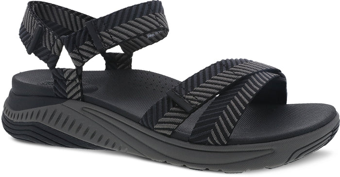 Racquel - Black Herringbone