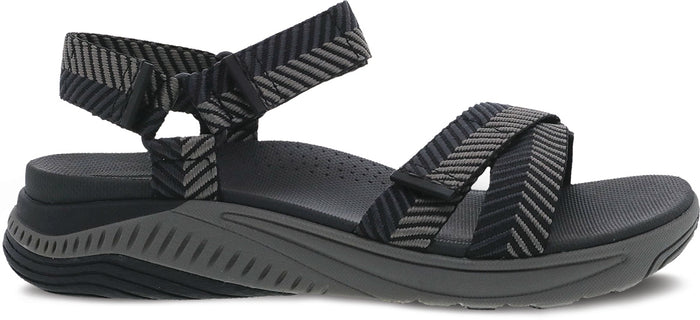 Racquel - Black Herringbone