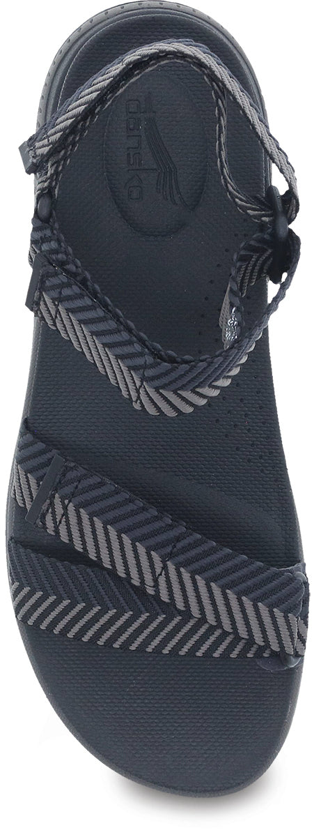 Racquel - Black Herringbone