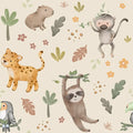 Rainforest Animals Beige - Family Fabrics B.V.