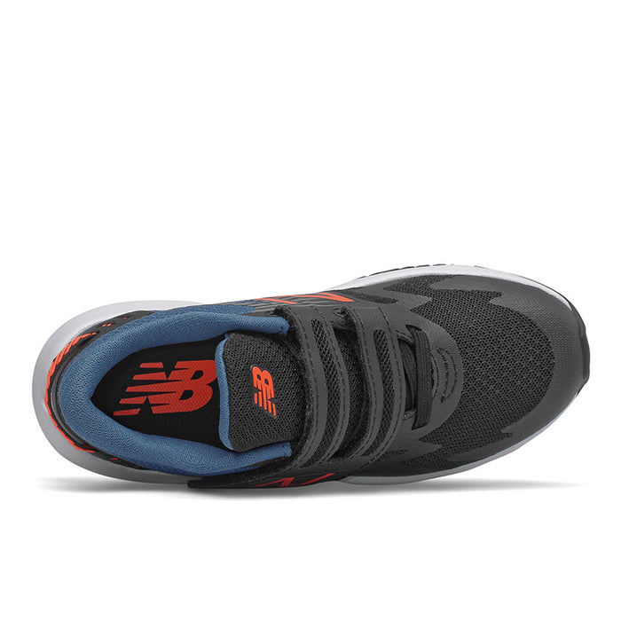 Rave Run - Black with Oxygen Blue and Dynomite-Big Kid
