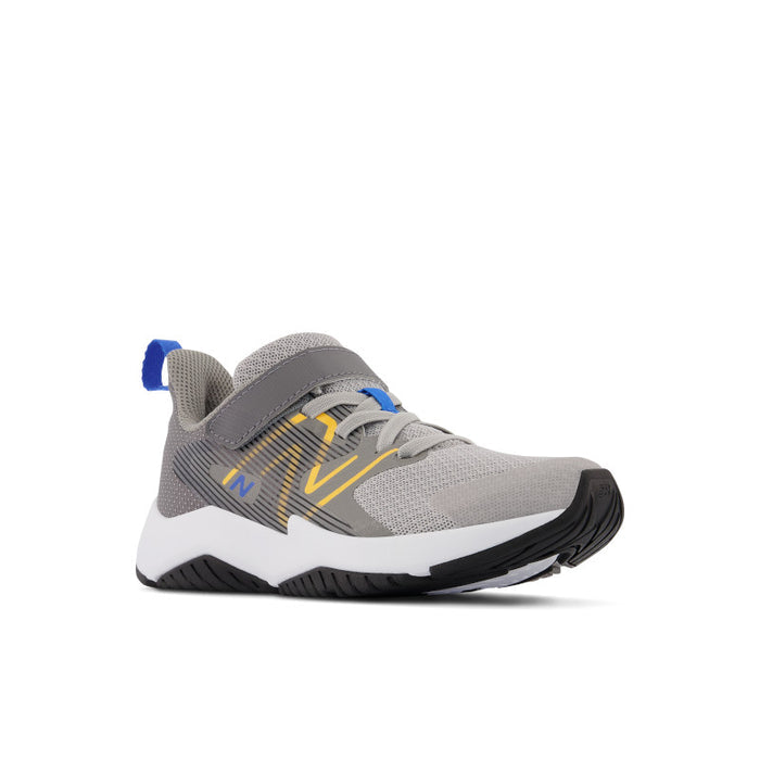 Rave Run v2 - Grey with Blue and Gold - Big Kids