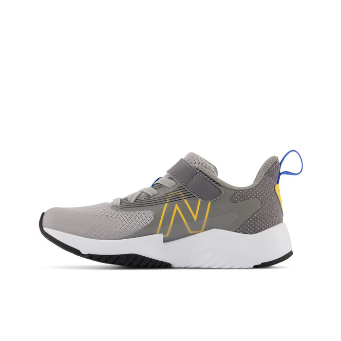 Rave Run v2 - Grey with Blue and Gold - Big Kids
