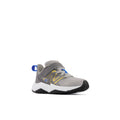 Rave Run v2 Bungee Lace with Top Strap - Grey with Blue and Gold - Toddler