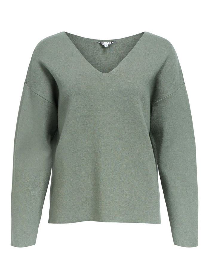 Rayna V-Neck Jumper (Laurel Wreath)