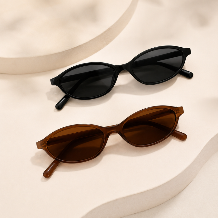 Retro Oval Sunglasses