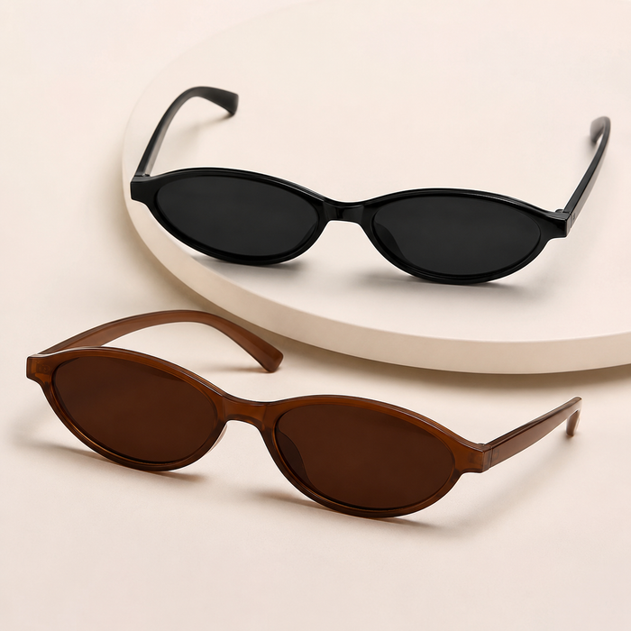 Retro Oval Sunglasses