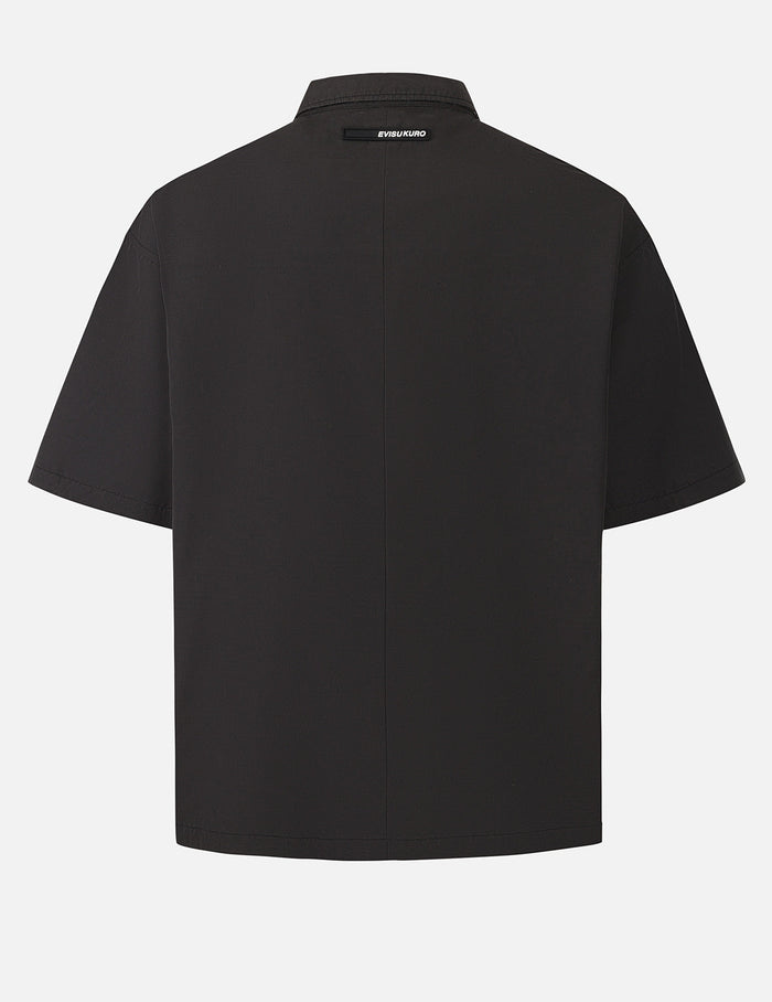Reversible Washed Logo Embroidery and Embossing Relax Fit Jersey Shirt