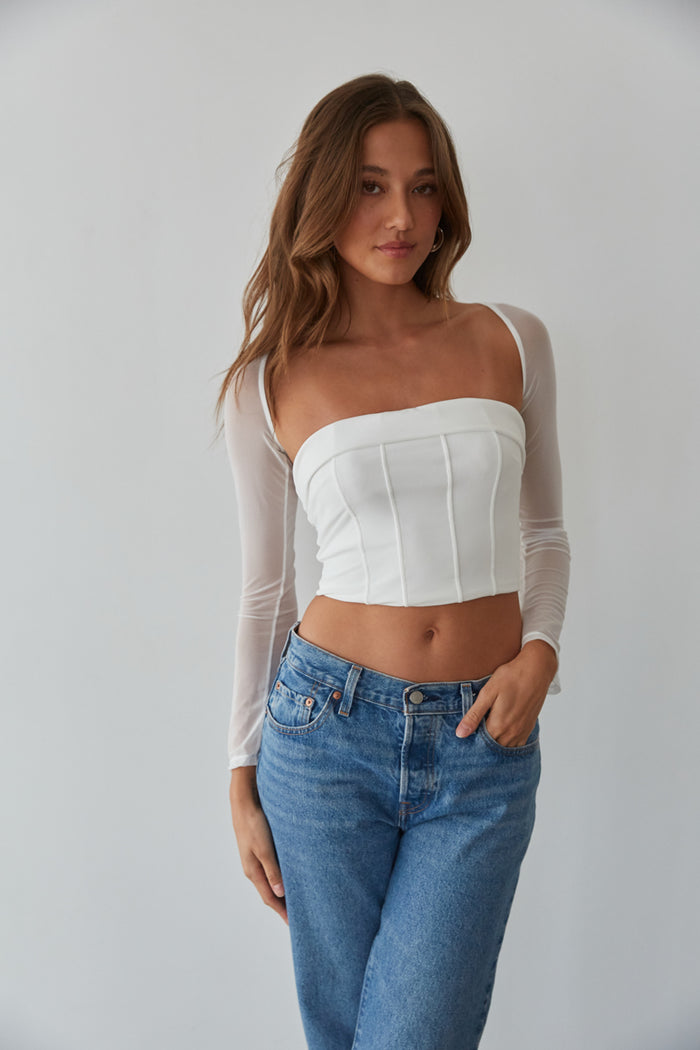 two piece shrug corset top