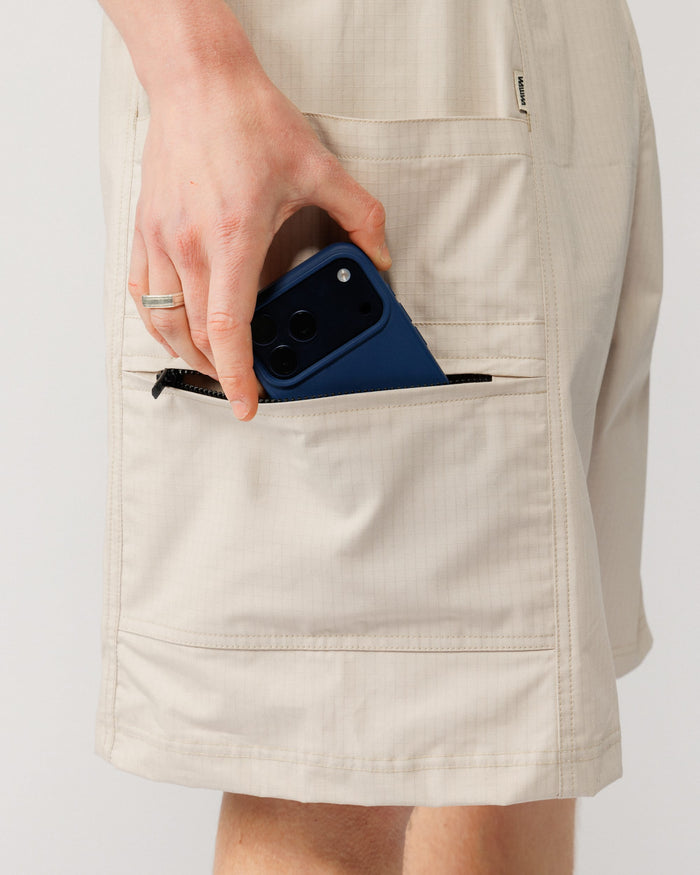 Ripstop Zama Hiking Shorts - Stone