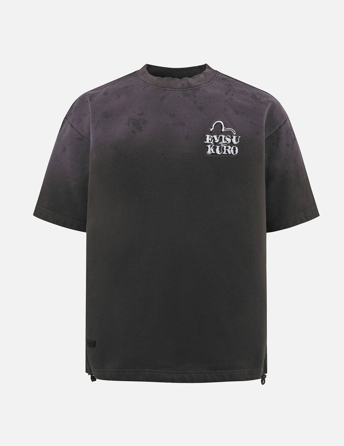 Rock-washed Logo Embroidery Oversized Sweatshirt