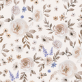 Rose Garden Blue Gold - Family Fabrics B.V.