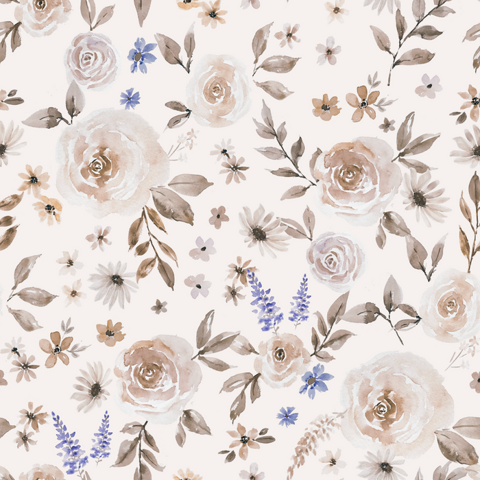 Rose Garden Blue Gold - Family Fabrics B.V.