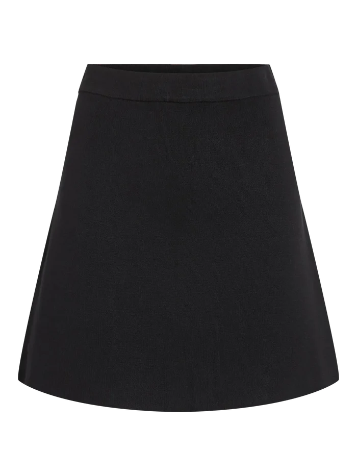 Sarah Knitted Skirt (Black)