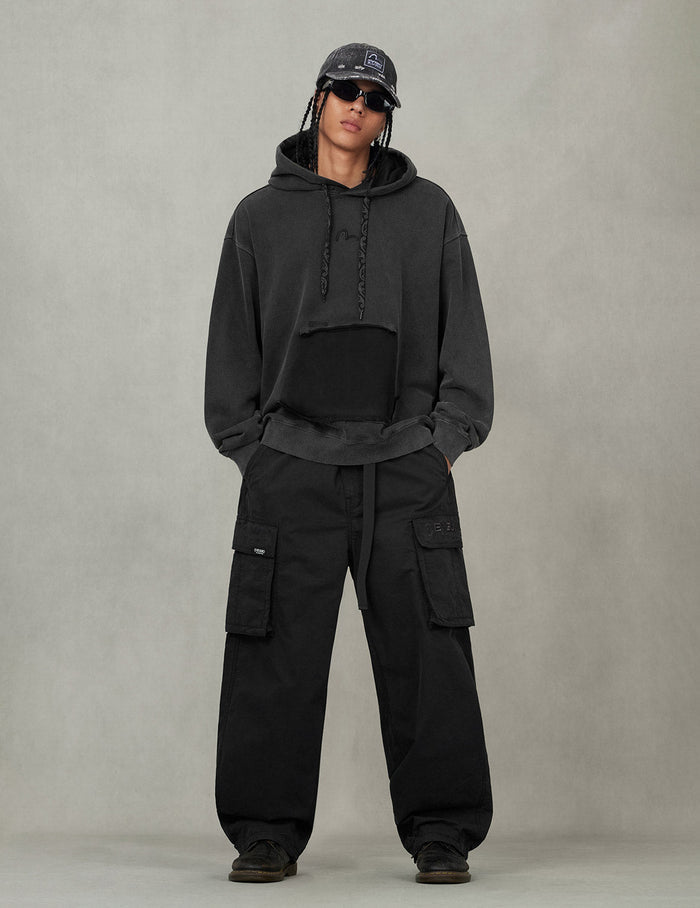 Seagull and EVISUKURO E Embroidery Loose Fit Hoodie