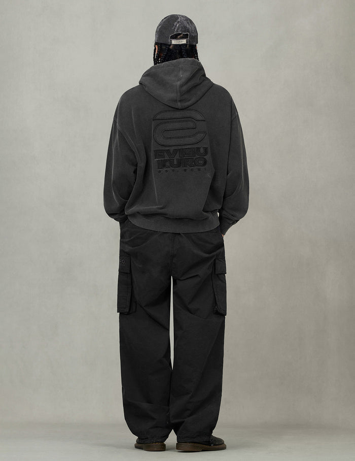 Seagull and EVISUKURO E Embroidery Loose Fit Hoodie