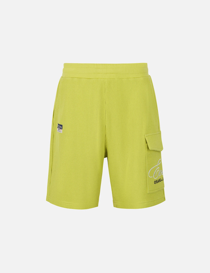 Seagull and Logo Embroidery Fashion Fit Waffle Sweatshorts