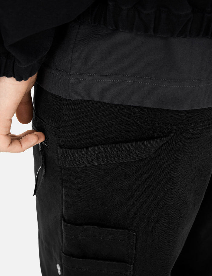 Seagull and Logo Embroidery Loose Fit Cargo Pants