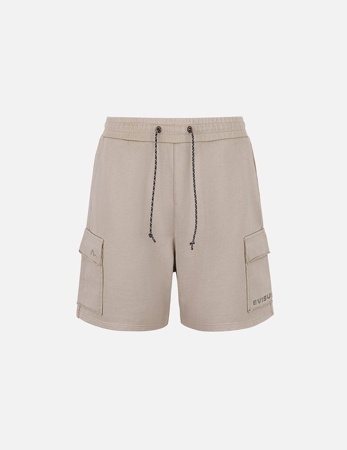 Seagull and Logo Embroidery Relax Fit Sun-Dried Finish Sweatshorts