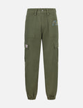 Seagull Appliqué Embroidery Wide-leg Woven Jogger