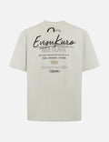 Seagull Embroidery and Logo Print Oversized T-shirt