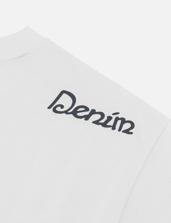 Seagull Embroidery and Multi-logo Print Regular Fit T-shirt