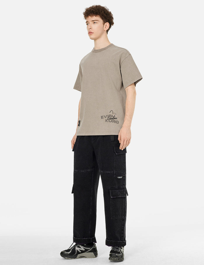 Seagull Embroidery and Print Regular Fit T-shirt