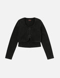 Seagull Embroidery Fashion Fit Knitted Vest Jacket