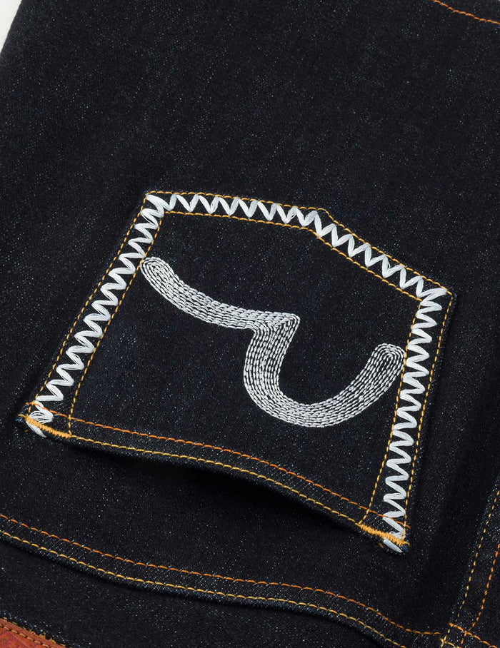 Seagull Embroidery Regular Fit Denim Skirt