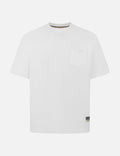 Seagull Embroidery Stitching Pocket Relax Fit T-Shirt