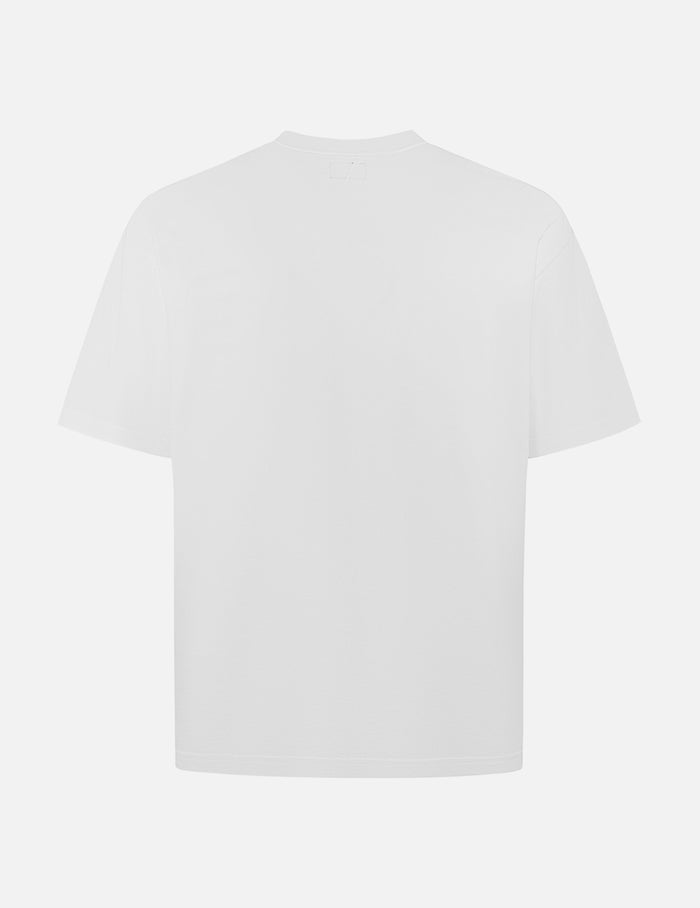 Seagull Embroidery Stitching Pocket Relax Fit T-Shirt