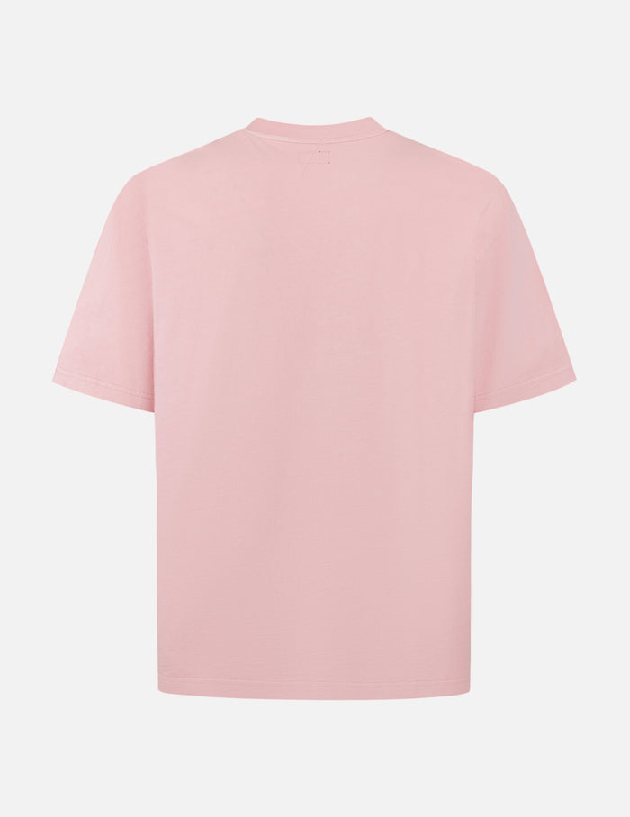 Seagull Embroidery Stitching Pocket Relax Fit T-Shirt