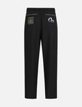 Seagull Embroidery Striped Taper Fit Woven Pants
