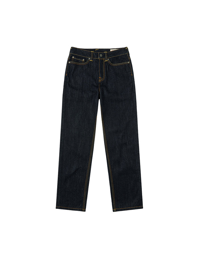 Seagull Embroidery with Metal Studs Relax Fit Jeans
