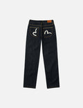 Seagull Embroidery with Metal Studs Relax Fit Jeans