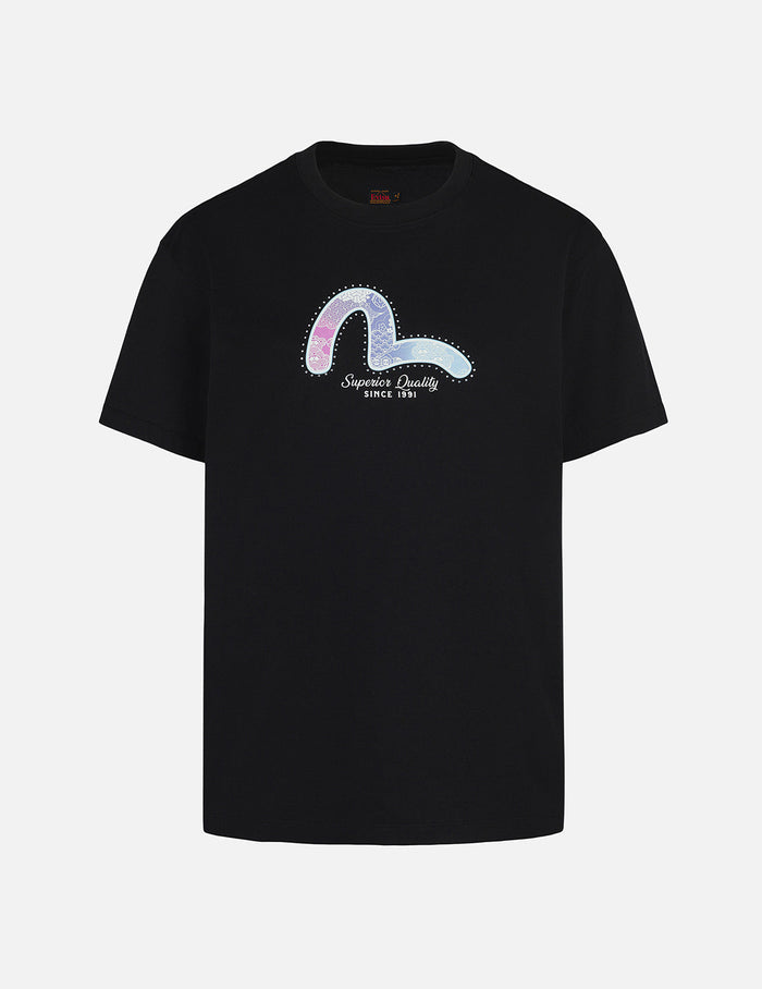 Seagull Foil Print Boyfriend T-shirt