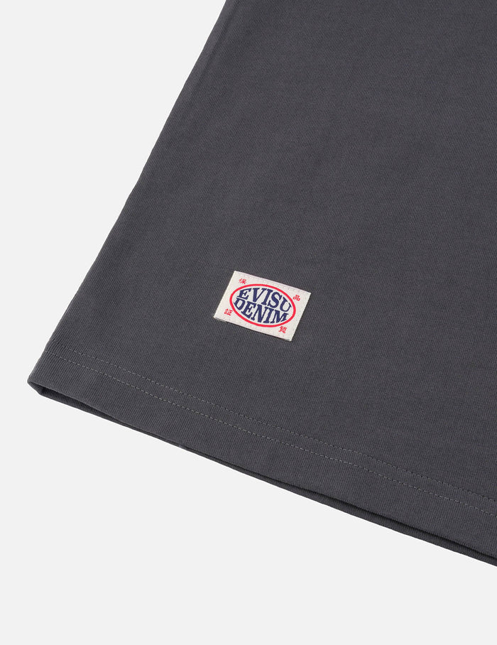 Seagull Print and Japanese Patch Logo Relax Fit T-shirt