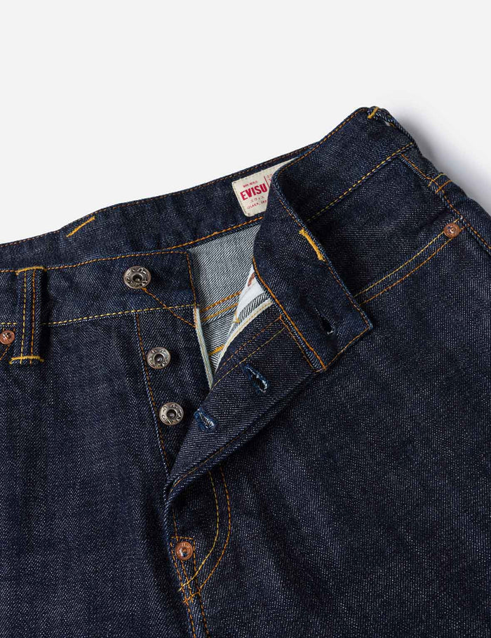 Seagull Print and Pockets Taper Fit Jeans #2017