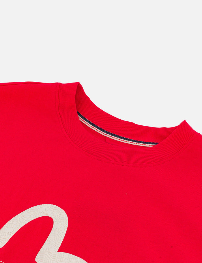 Seagull Print and Stitched Logo Embroidery Relax Fit T-shirt