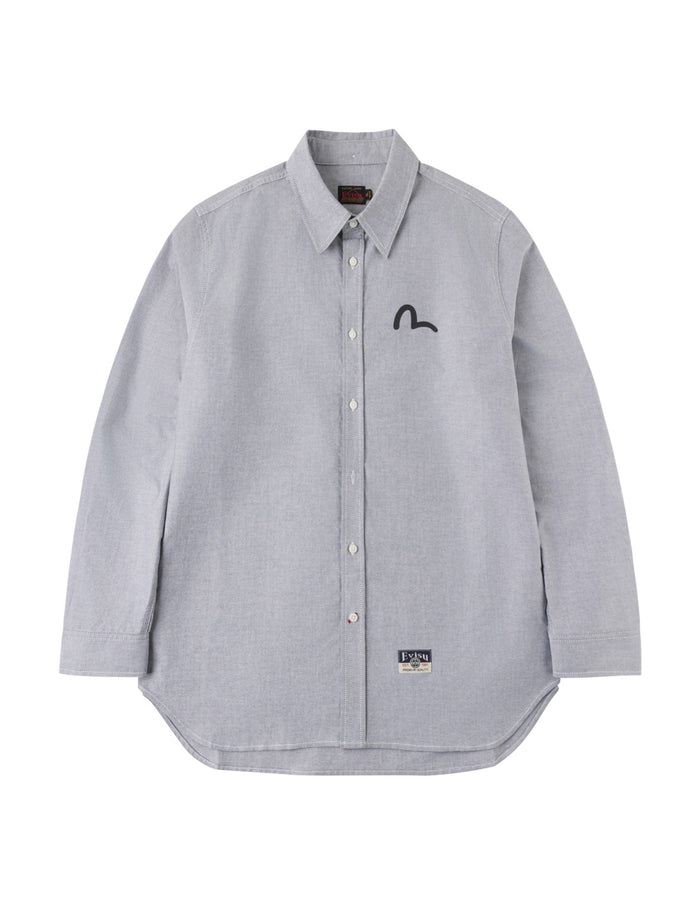 Seagull Print Oxford Shirt
