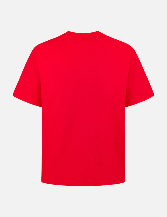 Seagull Print with Logo Embroidery Relax Fit T-Shirt
