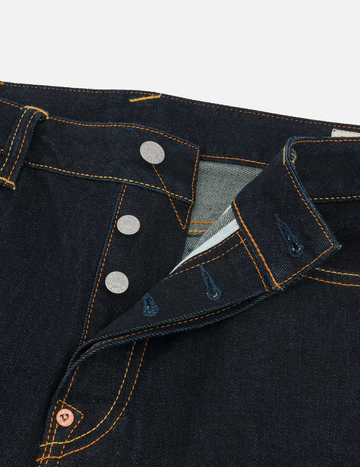 Seagull with Kamon Print Pockets Taper Fit Jeans #2017