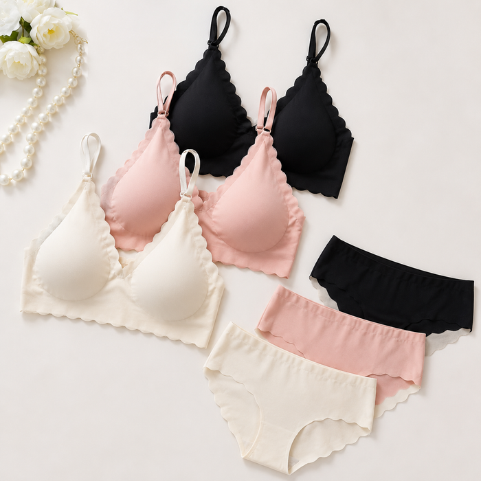 Seamless Bra and Panty Lingerie Set