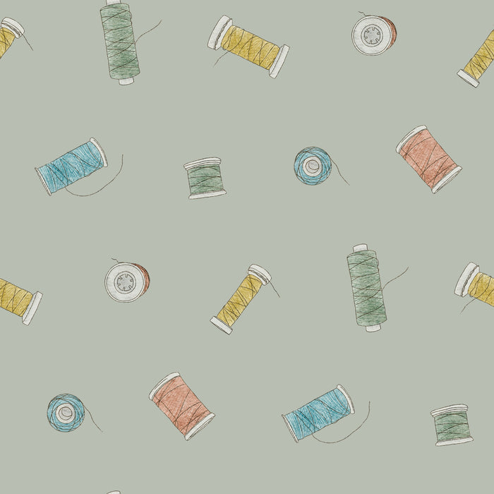 Sewing Thread Vintage Green - Family Fabrics B.V.