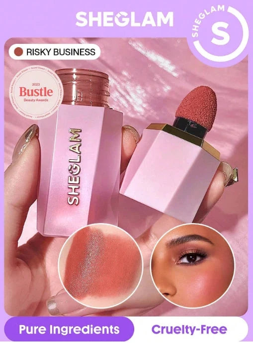 SHEGLAM Rose Ritual Blush â€“ Cream Blush with Built-in Applicator