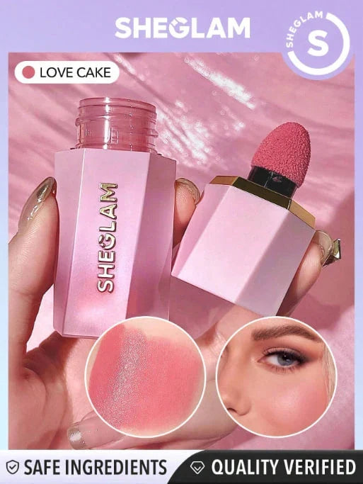 SHEGLAM Rose Ritual Blush â€“ Cream Blush with Built-in Applicator