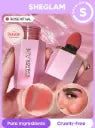 SHEGLAM Rose Ritual Blush â€“ Cream Blush with Built-in Applicator